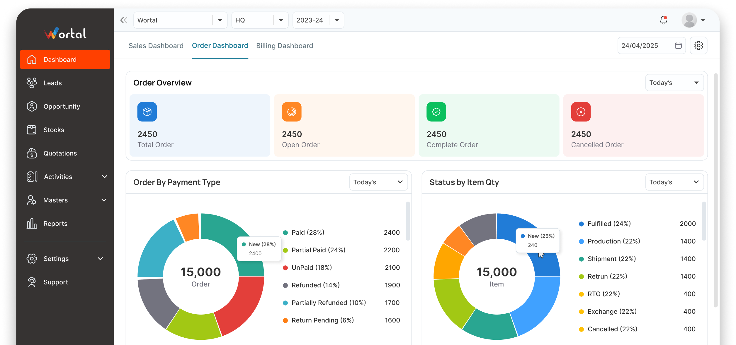 Order Management Dashboard