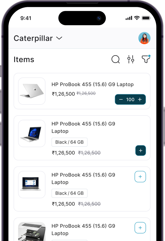 BizKart Mobile App Mockup