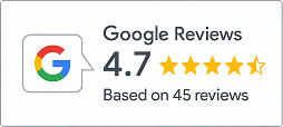 Google Reviews customer rating and trust badge